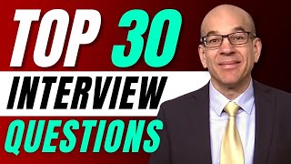 Top 30 Interview Questions  From a recruiters hiring playbook [upl. by Hau]