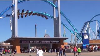 Cedar Point Full Tour Complete Park Walk Through Part 1 of 2 [upl. by Alihs]