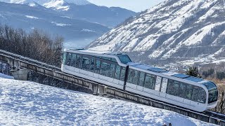 Funicular Bourg St Maurice to Les Arcs [upl. by Crescen]