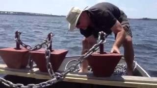 DIY 600lb Boat Mooring Installation part 1 [upl. by Eimas]