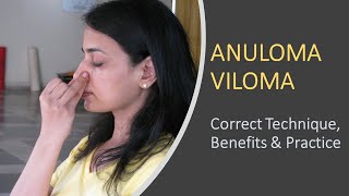 Anuloma Viloma Pranayama  Alternate Nostril Breathing [upl. by Imyaj]