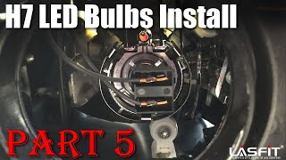 How to install standard H7 LED headlight bulbs [upl. by Nevil]