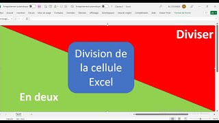 Division de la cellule Excel [upl. by Smeaj239]