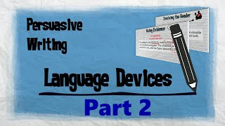 Persuasive Techniques Part 2  Persuasive Writing  EasyTeaching [upl. by Mauretta46]