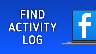 How to Find Activity Log in Facebook on PC [upl. by Anawat756]