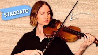 How To MASTER Staccato Bow Stroke [upl. by Wobniar]