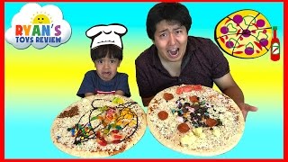 PIZZA CHALLENGE RYAN TOYSREVIEW [upl. by Anahc310]