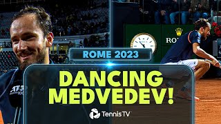 Daniil Medvedev Explains ICONIC Dancing Celebration 🕺 [upl. by Daus]