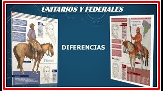 DIFERENCIAS ENTRE UNITARIOS Y FEDERALES [upl. by Kleon21]