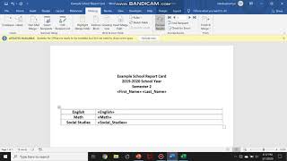 Autopopulate a word document with excel data [upl. by Sonafets433]