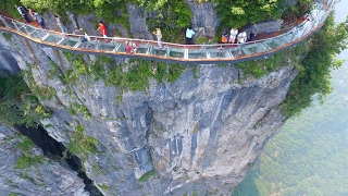 Amazing Tianmen Mountain  The Heavens Gate National Park Zhangjiajie China [upl. by Karylin]