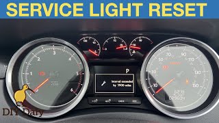 Peugeot 508 service light reset procedure [upl. by Ayad]