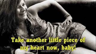 JANIS JOPLIN Piece of my Heart  Lyrics [upl. by Birdt911]