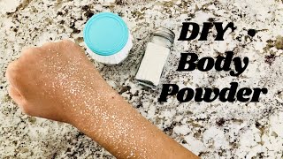 DIY Easy Natural Body Powder  Only 4 Ingredients [upl. by Kone925]