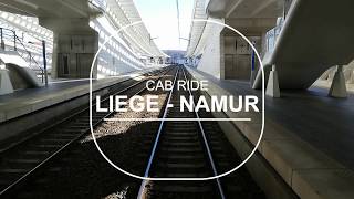 CabRide Liége Guillemins  Namur LigneLineLijn 125 [upl. by Manno]