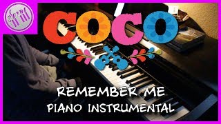 Remember Me  Coco【Piano Karaoke Instrumental】 [upl. by Ainslee]