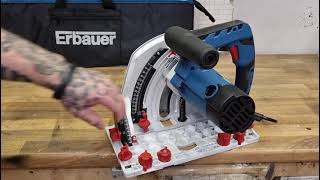 ERBAUER Erb690cws plunge saw [upl. by Nnalatsyrc]