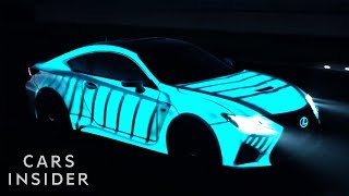 Electricity Makes This Car Paint Light Up  Insider Cars [upl. by Euqinay488]