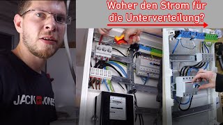 Strom für Unterverteilung abgreifen ElektroM [upl. by Lyrem]