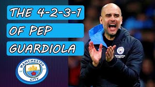 Pep Guardiolas 4231 Manchester City FC tactics [upl. by Ecyor]