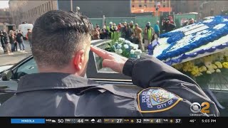 Officers Neighbors Honor Fallen NYPD Det Wilbert Mora [upl. by Undis]