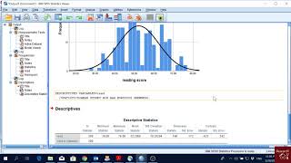 SPSS 8 Normal Distribution Test in 3 Approaches [upl. by Moitoso]