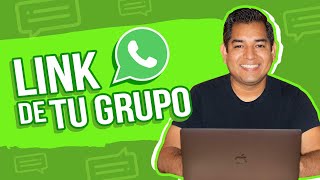 Cómo crear tu link de grupo de WhatsApp [upl. by Nileak]