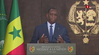 DISCOURS À LA NATION PRÉSIDENT DE LA RÉPUBLIQUE MACKY SALL [upl. by Ainig560]