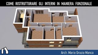 Come PROGETTARE la ristrutturazione degli INTERNI di una CASA in maniera FUNZIONALE [upl. by Marutani]