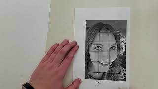 Grid Drawing Portrait Simple [upl. by Margret]