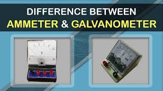 Difference Between Ammeter amp Galvanometer  Electromagnetism Fundamentals  Physics Concepts [upl. by Akemet]