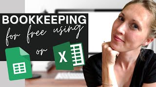 🌿 FREE TEMPLATE for a simple easy FREE way to do BOOKKEEPING  Realistic Bookkeeping [upl. by Munson]