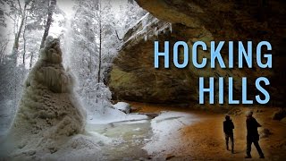 Hocking Hills State Park  Best Winter Hiking in Ohio near Athens Logan Hocking county [upl. by Chaddie]