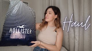 HUGE HOLLISTER JEAN HAUL AND MORE  PETITE [upl. by Mackay106]