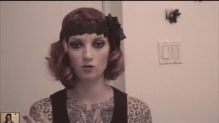 Great Gatsby Vintage Fingerwave 1920s flapper hair tutorial by CHERRY DOLLFACE [upl. by Alisander]