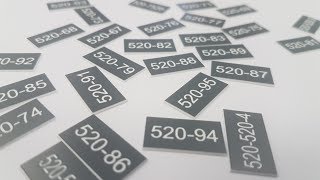 Laser Engraving and Cutting Plastic Laminate Labels [upl. by Armil298]