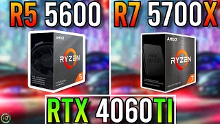 RTX 4060 Ti  Ryzen 5 5600 vs Ryzen 7 5700X [upl. by Semajwerdna]