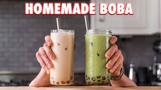 Perfect Boba Tea Completely from Scratch 2 Ways [upl. by Bowne]