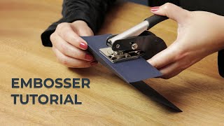 Custom Embosser Tutorial [upl. by Orvan580]