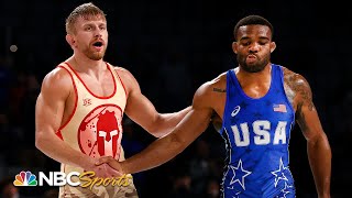 Kyle Dake SHOCKS Jordan Burroughs at Olympic wrestling trials  NBC Sports [upl. by Byrne818]