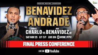 Benavidez vs Andrade FINAL PRESS CONFERENCE [upl. by Atteynod]