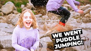 PUDDLE JUMPING  5 Kids Puddle Jumping  MAKING FOREVER MEMORIES [upl. by Mansoor273]