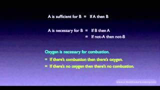 Propositional Logic Necessary and Sufficient [upl. by Indira]