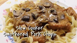 Slow Cooker Smothered Pork Chops  Smothered Pork Chop Recipe  MOLCS Easy Recipes [upl. by Valentine]