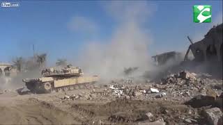 Iraqi M1A1 Abrams vs ISIS suicide car [upl. by Adialeda]