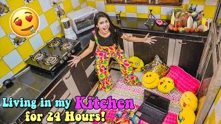 Living in my Kitchen Rasoda for 24 HOURS and this is what happened 🤯 [upl. by Sidnak]