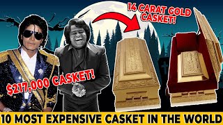 Top 10 HIGHEST PRICED caskets in the WORLD  2020 ⚰😨 [upl. by Nefets]