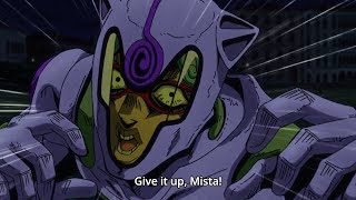 ジョジョ Mista And Giorno vs Ghiaccio 3 『HD』 [upl. by Charmine]