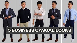 What Is Business Casual  5 Minimal Business Casual Outfit Ideas [upl. by Anail365]