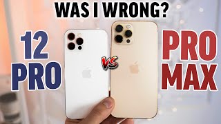 iPhone 12 Pro vs Pro Max Real Differences after 1 week [upl. by Naarah148]